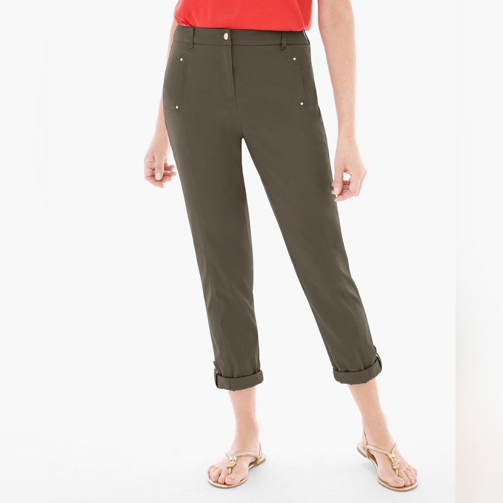 Chicos Luxe utility ankle pant Chico size 0 petite